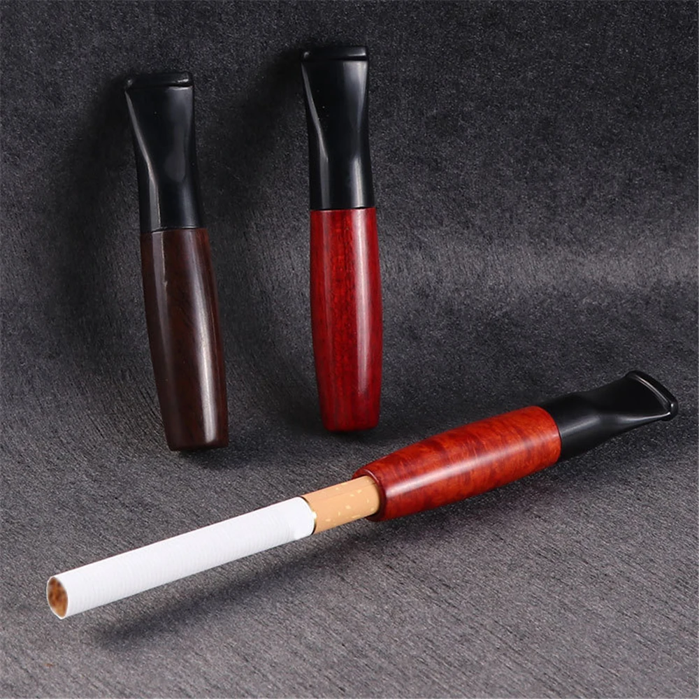 Cheap Smoking Pipeswooden Cigarette Pipe With Removable Filter Solid
