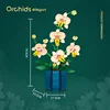 Moth Orchid Potted Building Blocks Bouquet Home Desktop Decoration Flower Puzzle Toy for Childrens Creative Holiday Gift 5