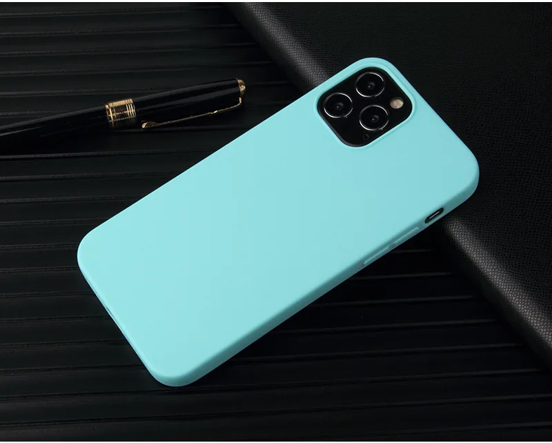Matte Light Pink Soft Silicone TPU Phone Case
