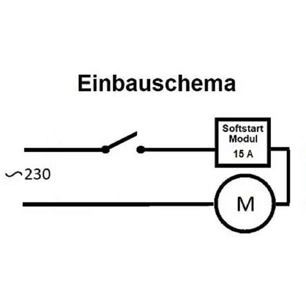Soft Start Softstart For Power Tools Up To 3450W (230V 15A) Vacuum Sealing  Retrofit Module Soft Startup Current Limiter