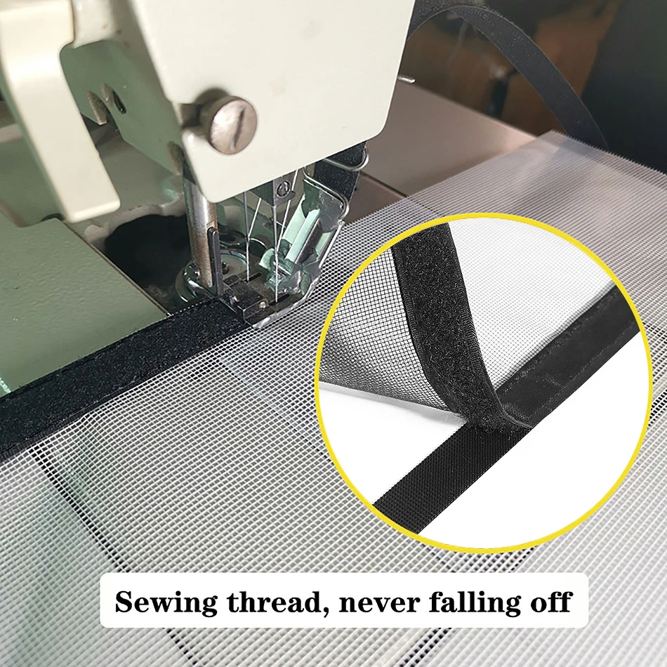 Self-adhesive reusable mosquito nets for windows anti-mosquito window screens tulle in summer washable mesh Customizable size