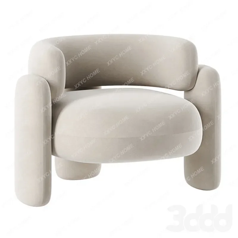 

Modern Fashion Living Room Bedroom Leisure Chair Nordic Minimalism Single-Seat Sofa Shaped Lazy Bone Chair