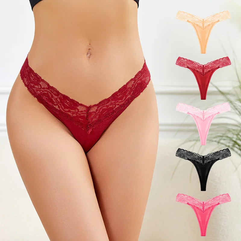 

lace Cotton Women bikini Sexy Thong G-string Underwear Panties Briefs Ladies