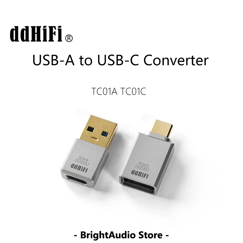 

DD ddHiFi TC01A TC01C HiFi Quality USB-A to USB-C Adapter Converter Compatible with Phone PC Tablet shanling