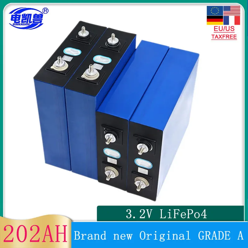 

New VariCore 3.2V 200Ah 202Ah lifepo4 rechargeable battery DIY 12V electric vehicle RV solar golf cart EU/US tax-free
