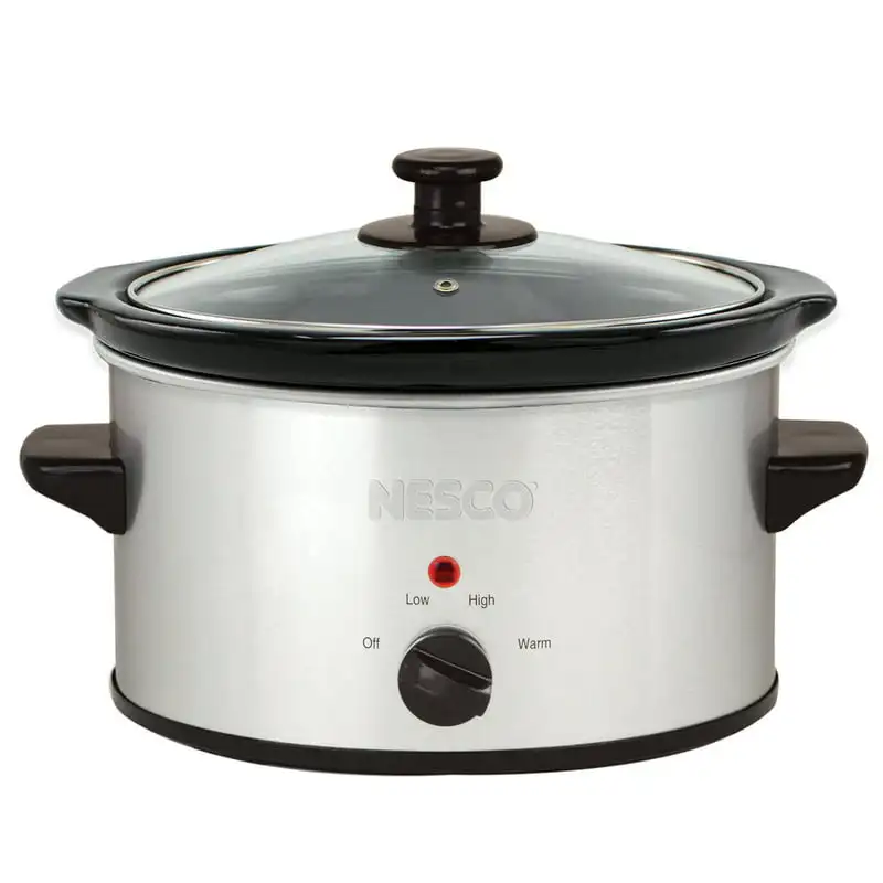 

1.5-Qt. 120-Watt Metallic Slow Cooker (Silver)