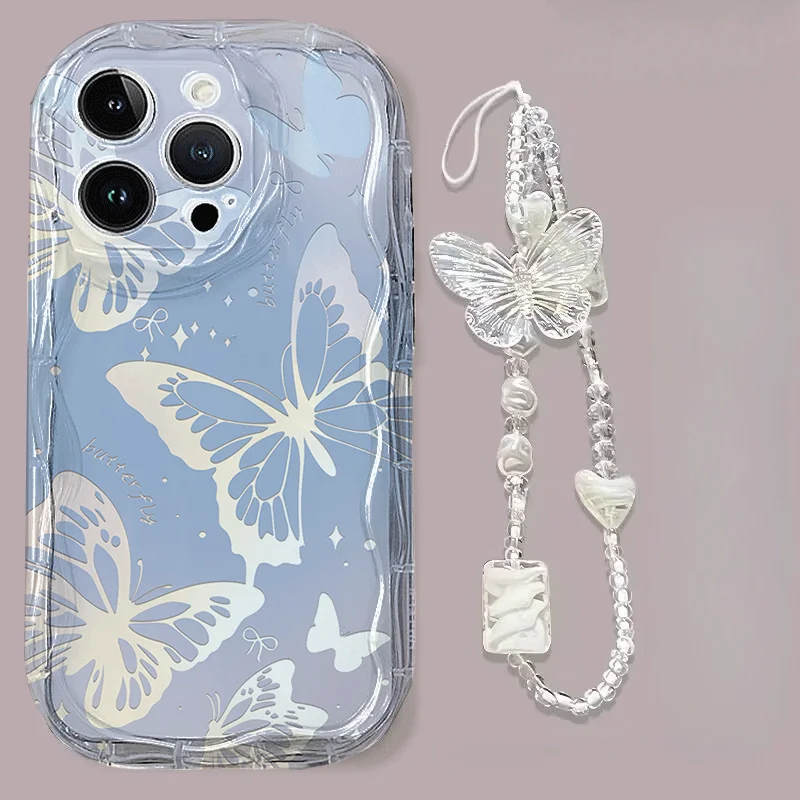 Elegant Butterfly Lanyard Case with Enhanced Protection