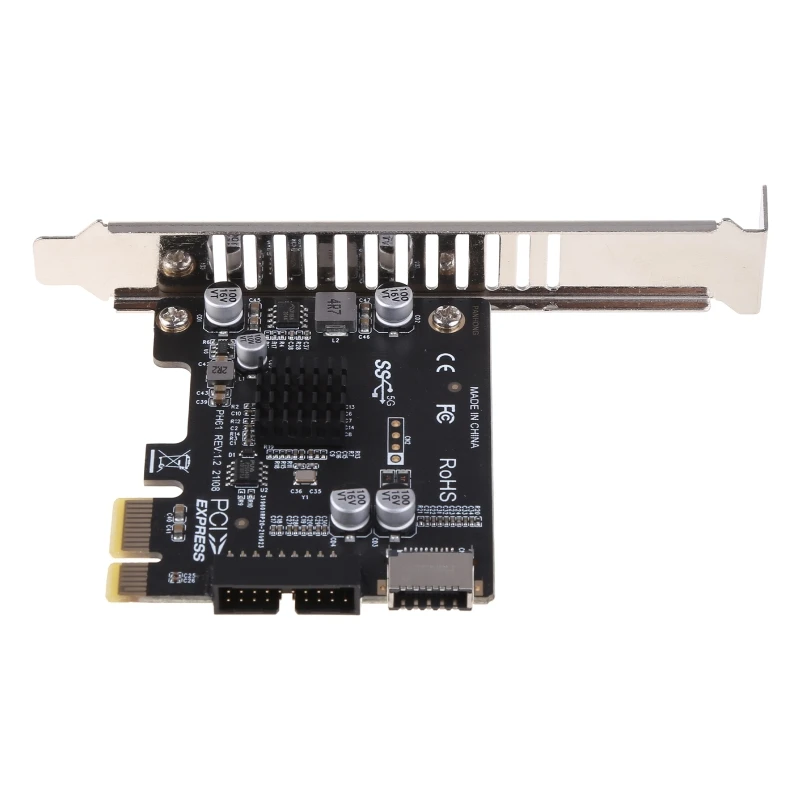 PCIE USB 3.0 Card PCI Expree to Type-E USB3 19P Expansion Card Super Speed 5Gbps PCI-e Type C Controller Adapter F19E