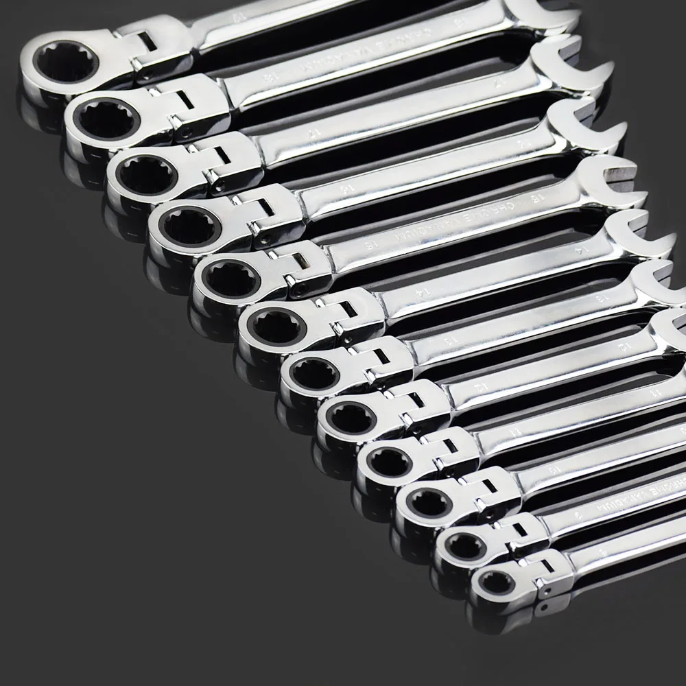 Ratchet Spanners Set of Tools Useful Things Wrench Tool Set Torque