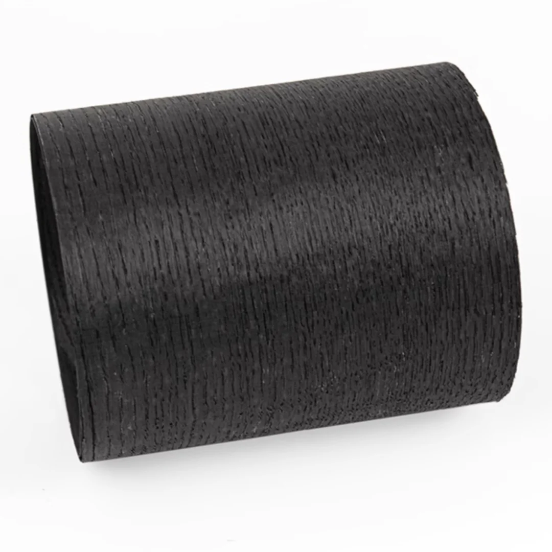 Natural Dyed Black Oak Straight Grain Solid Wood Veneer DIY Furniture Decor Length 2.6meters Width 150mm T 0.5mm