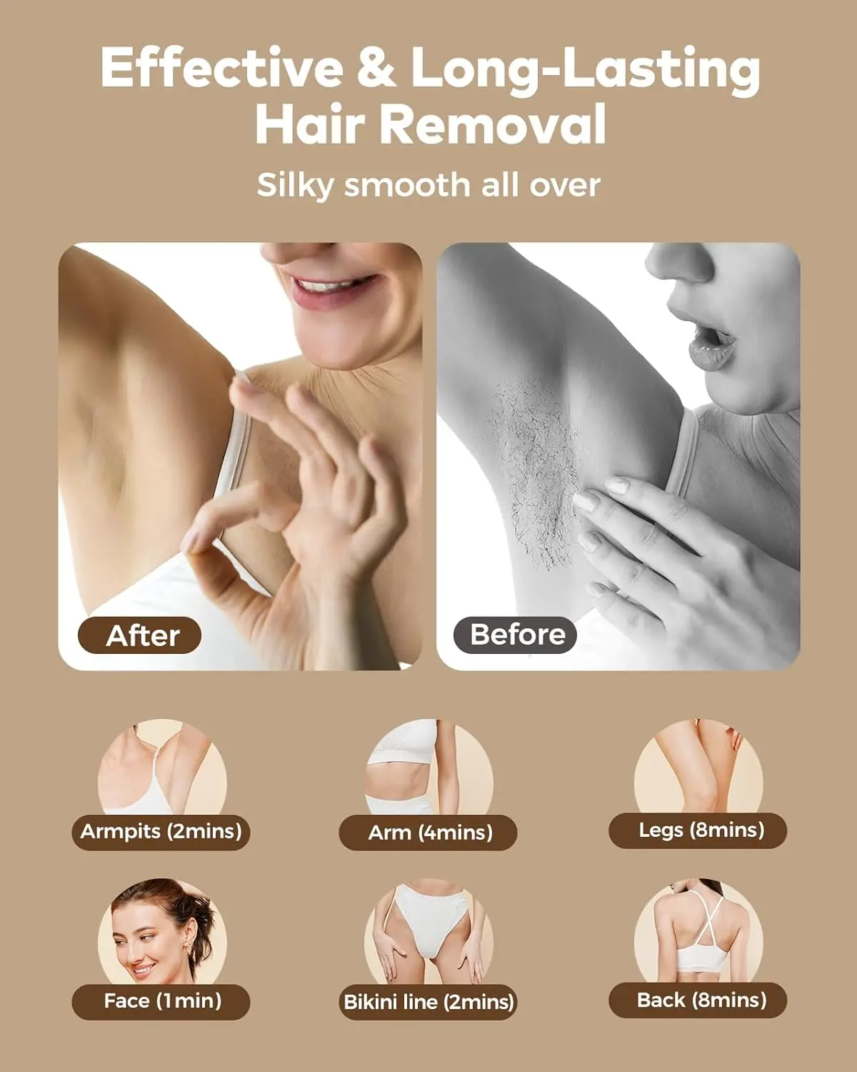 IPL Hair Removal Laser 999900 Flashes Safe Painless Epilator 3X Faster Remover Device Whole Body Treament Men Women Home Use 5