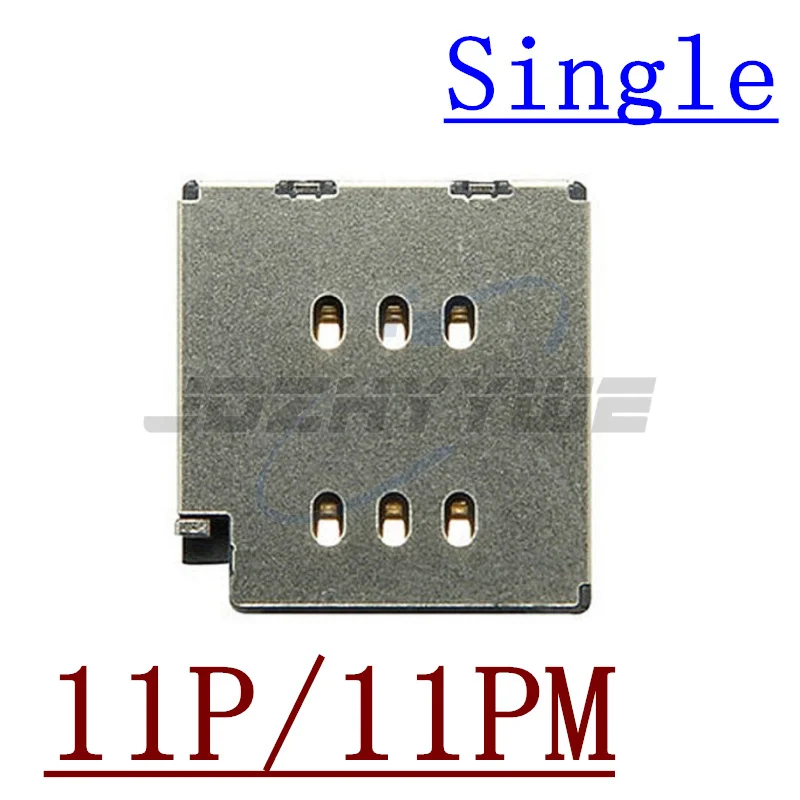 Single Double SiM Card Slot Tray Holder phone sim tray holder Reader Socket Flex Cable Replacement Parts For iPhone 11 12 Mini Pro Max SE