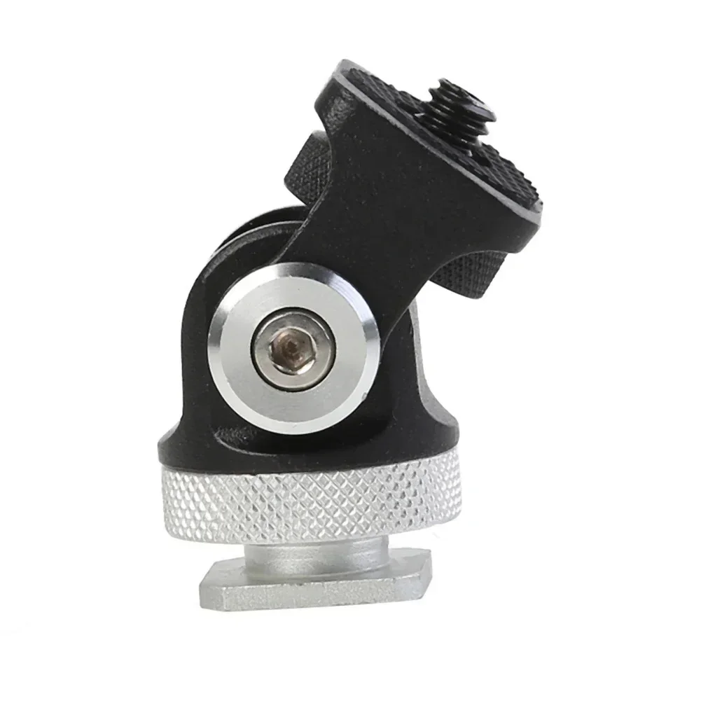 Tripod Ball Head Aluminium Alloy Mini Ball Head Tripod Mount 180 Degree Rotating Photographic Camera Head Mount Base Adapter For DSLR Camera
