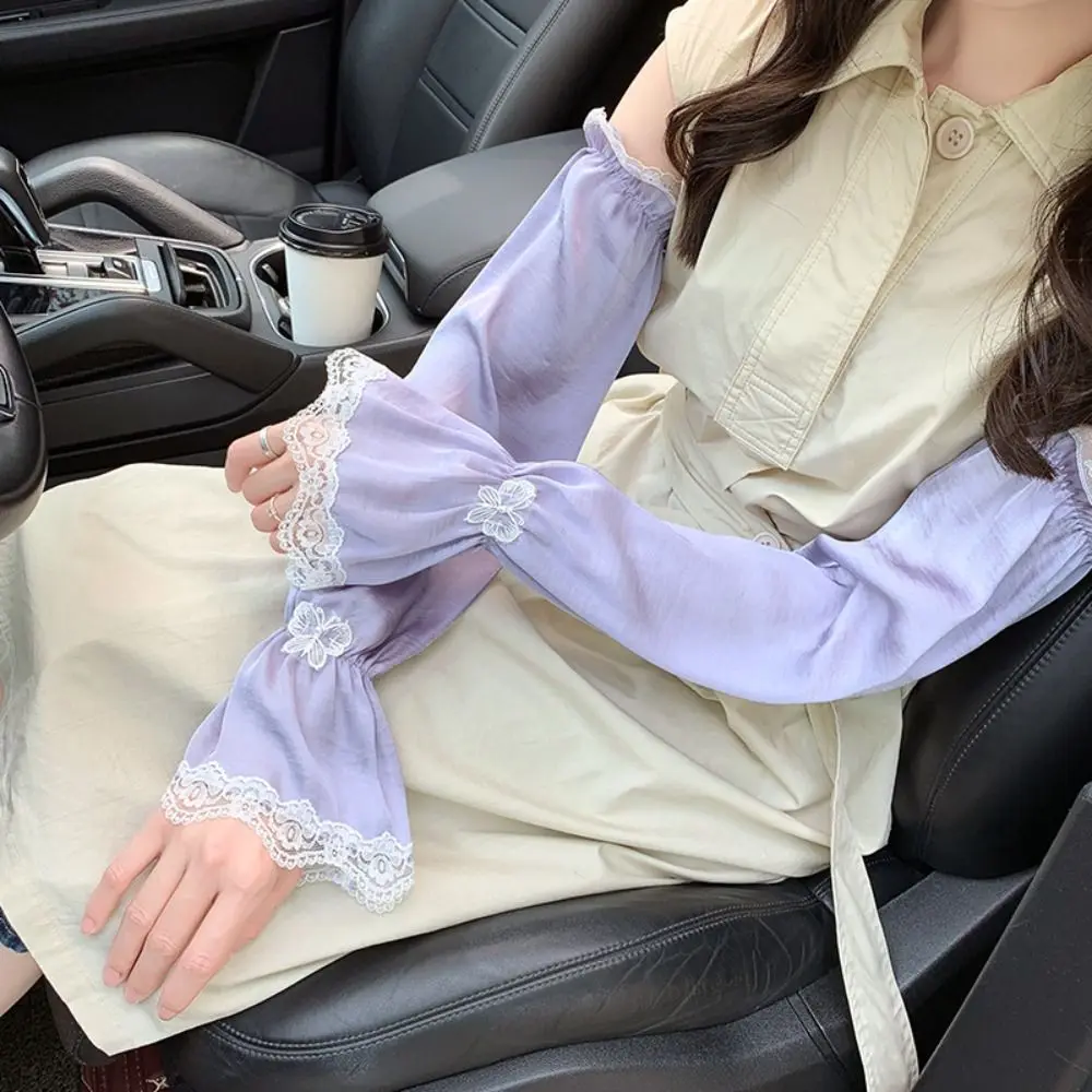 

Шелковые рукава с защитой от УФ-лучей, милые бабочки с УФ-изоляцией, солнцезащитные рукава, кружевные чехлы на руку, защита от солнца для улицы