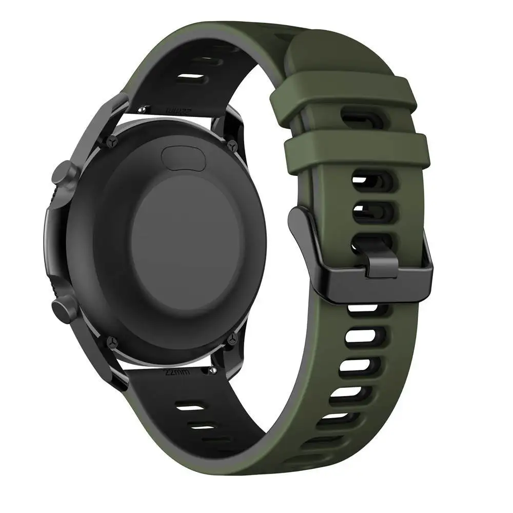 Silicone Breathable Sport Band for 22mm Smartwatches - Universal Fit, Multiple Colors Available