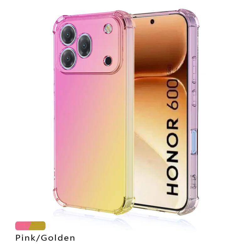 Shockproof Gradient TPU Protective Clear Phone Case