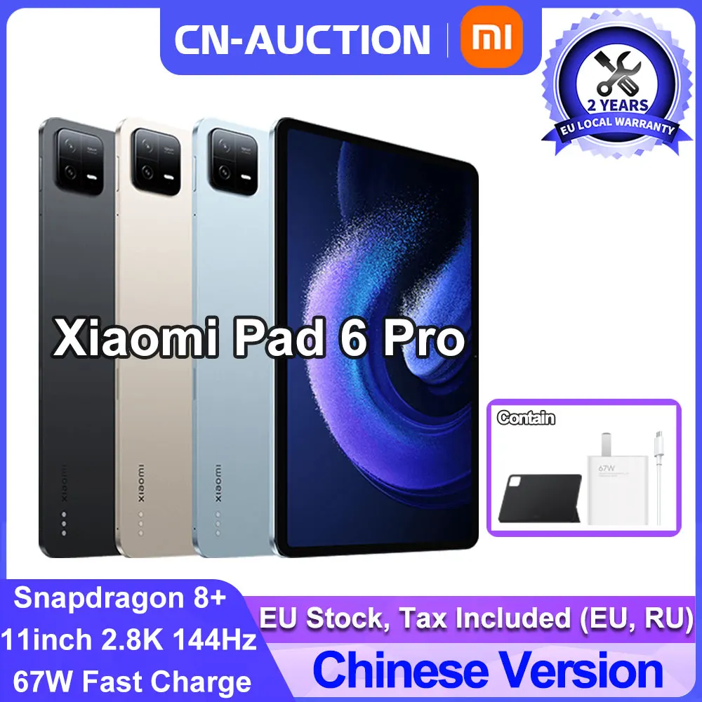 Xiaomi Mi Pad 6 PRO Tablet Snapdragon 8+ 11inch 144Hz 2.8K 