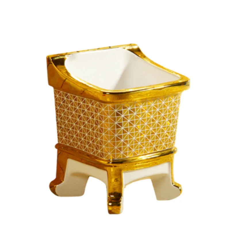

Balcony European luxury gold mop pool ceramic mop pool double drive mop pool rotary mop basin mop pool