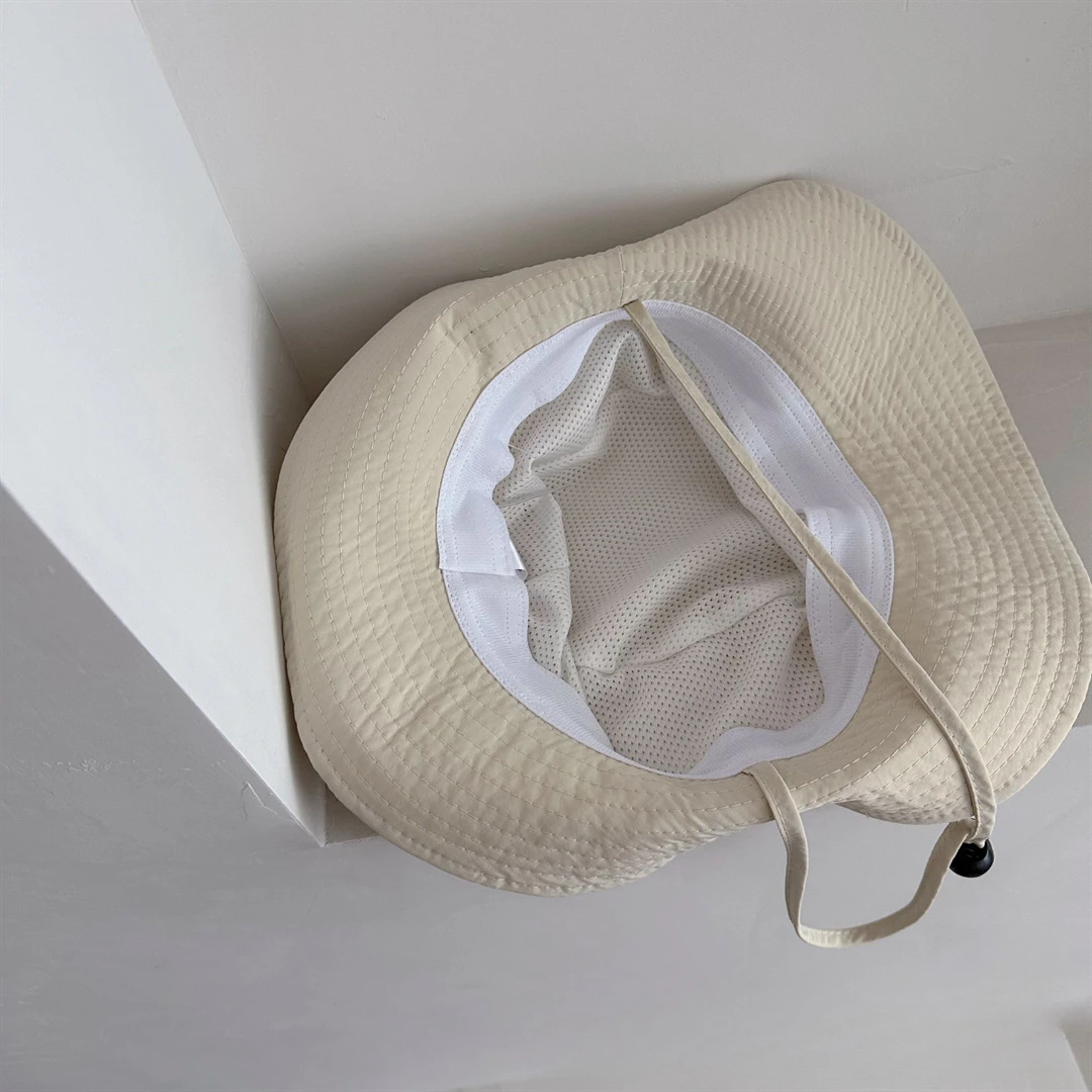 New Children Bucket Hats Summer Solid Color Sunhat Kids Fishing Hat Sunshade Visor Boys Girls Outdoor Fashion Beach Cap For 2-6Y 6