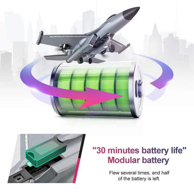 2022 G1 Drone Glider Beginner Profesional 3Channel RC Aircraft Remote Control Hand Throwing Plane Foam Electric Outdoor Airplane 4