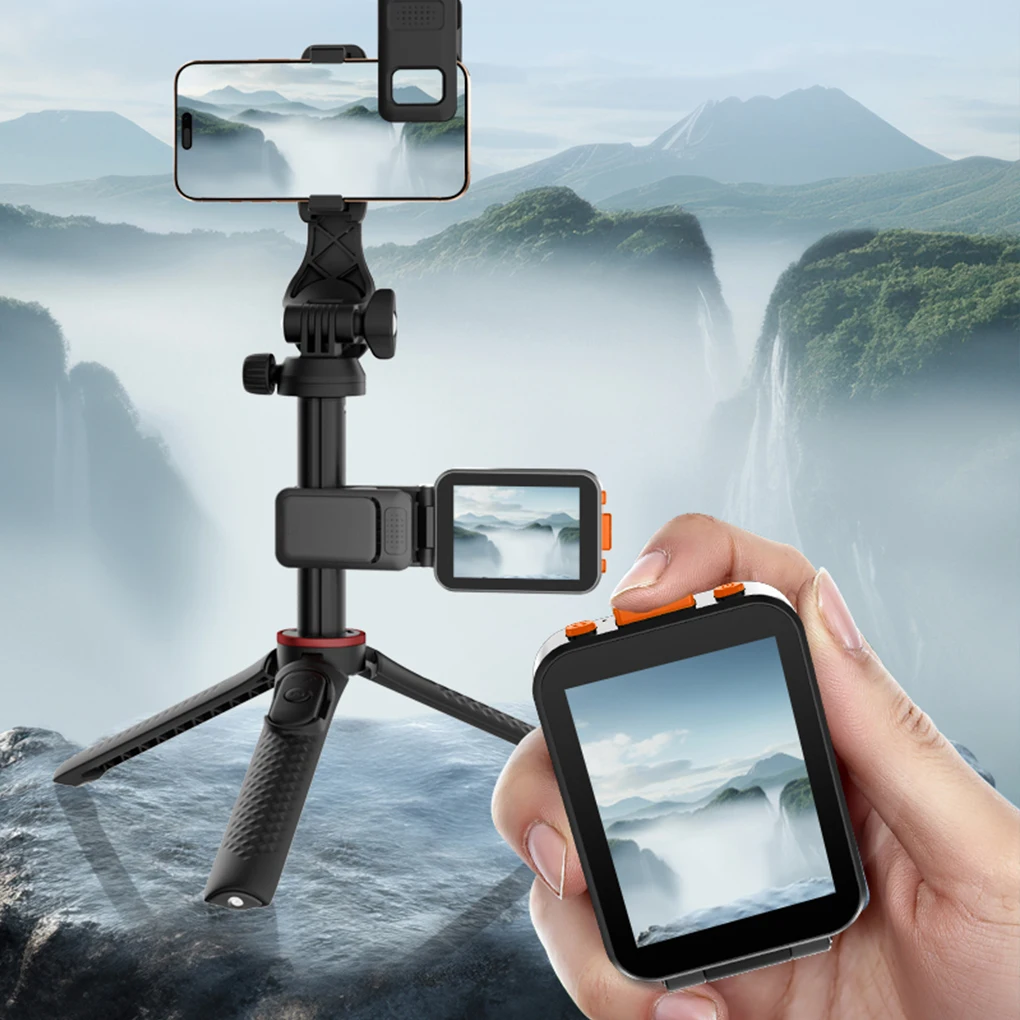 RK-X40H Creative 2inch Mobile Screen Mini Selfie Vlog Monitor Sound version Projection Remote Photography Bluetooth
