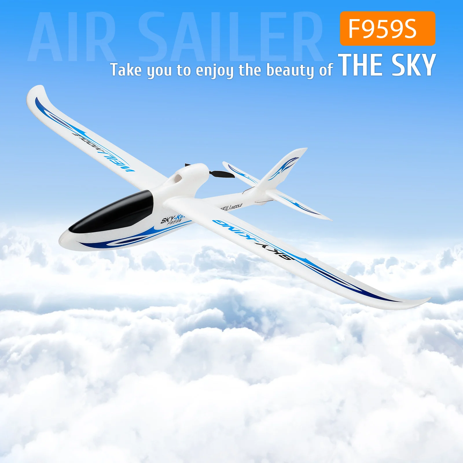 F959S RC Plane 2.4G 3CH 6-Axis Gyro Remote Control Plane Aircraft Fixed Wingspan RTF RC Airplane Outdoor Toys For Boys  Gifts 3