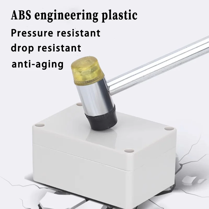 Plastic ABS Junction Box Screw Cable Custom Waterproof Junction Box Ip67 Outdoor Electrical Enclosure Electrical Distribution Box Electronic Enclosure Case