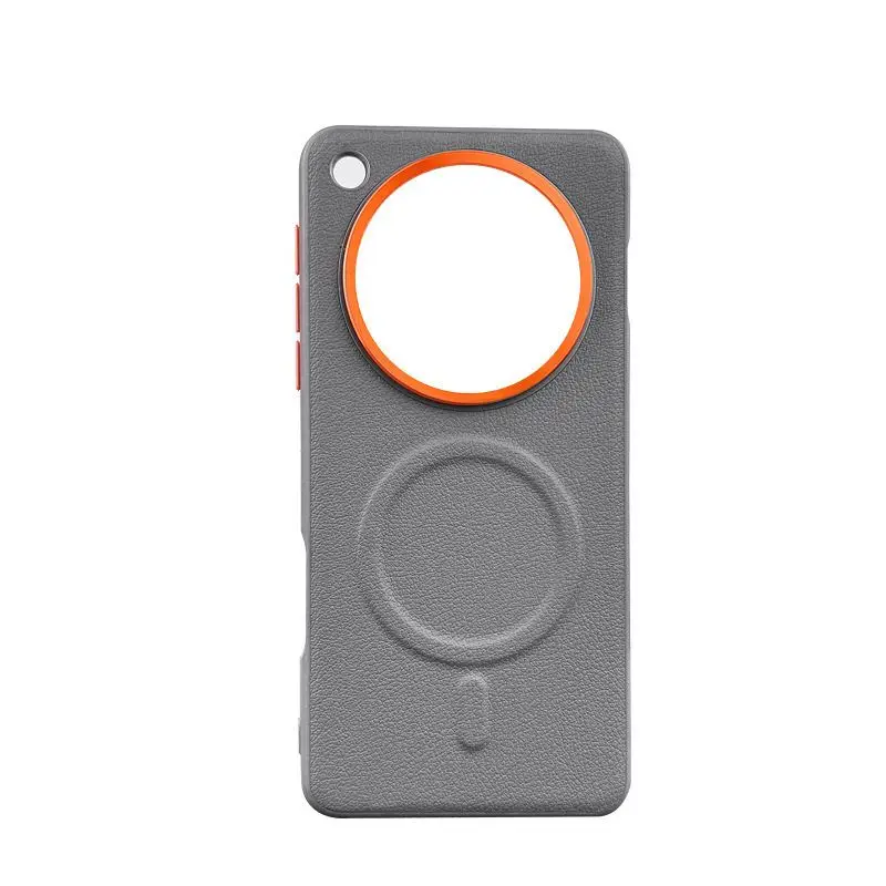 Luxury Leather Magnetic Lens Protection Case - Fashionable High-End Design, Anti-Shake Cover