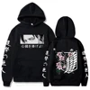 Hot Anime Attack on Titan Hoodie Harajuku  Pullover Tops Man Woman Sweatshirt Fans Gift 4