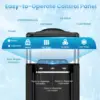 Water Cooler Dispenser with Ice Maker, 3 in 1 Top-Loading Hot & Cold Water Dispenser 5 Gallon, 48 LBS Daily-Ice, Portable Ice Cu 5
