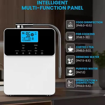 เทคโนโลยีญี่ปุ่น เครื่องทําน้ํา Kangen เครื่องสร้างประจุไอออนน้ําอัลคาไลน์ เคลือบแพลทินัม 11 แผ่น เครื่องทําน้ําอัลคาไลน์ กรองการดื่ม 2