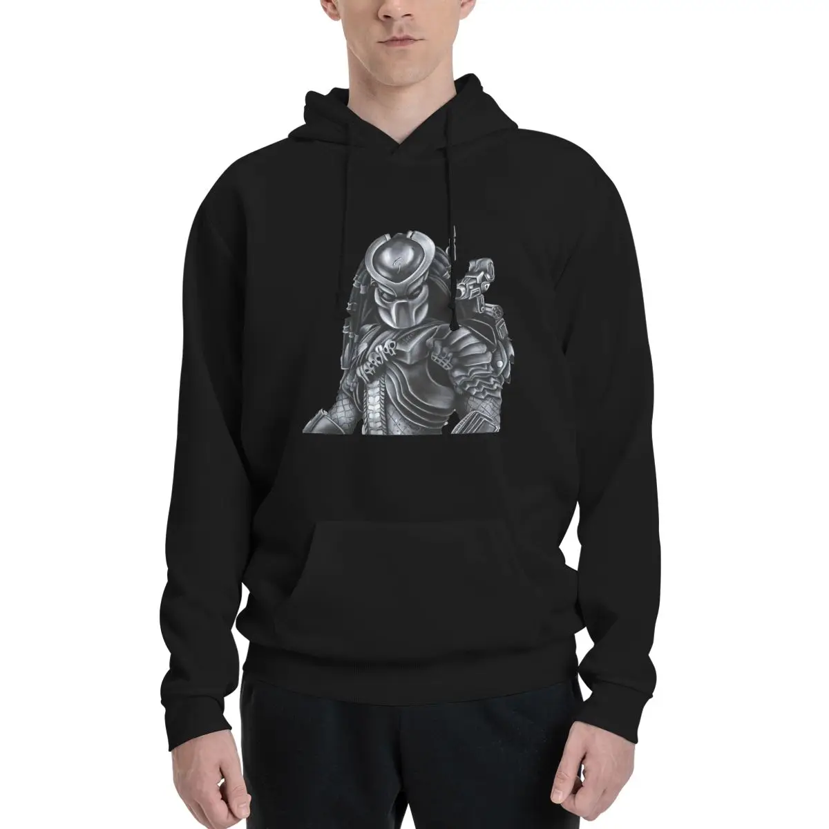 

Predator Movie Alien 6 Couples Plus Velvet Hooded Sweater Hot Sale Fitness cute With hood pullover High grade