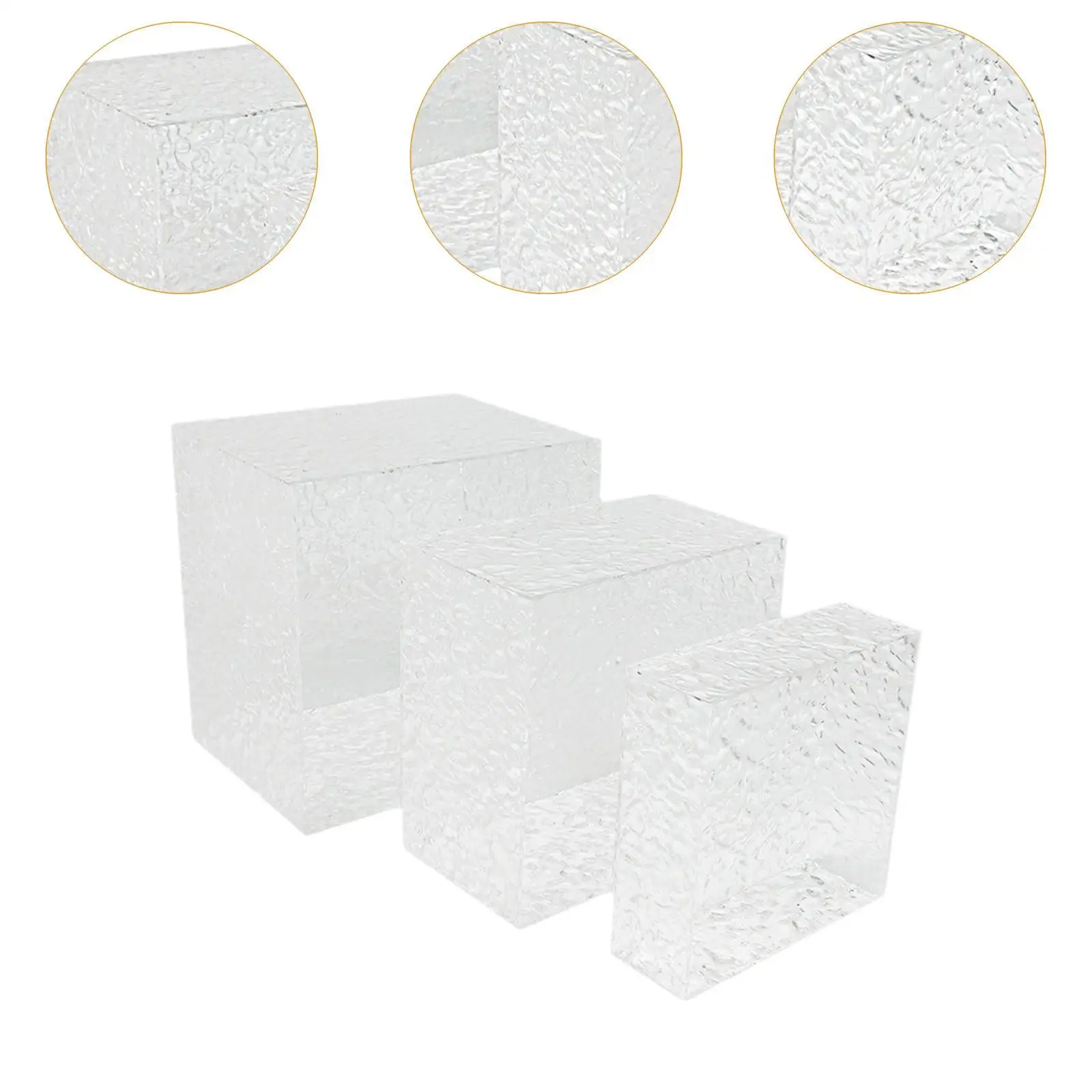 3x Acrylic Buffet Risers Food Display Stands Multipurpose Cube Display Nesting 3x Acrylic Buffet Risers Food Display Stands Multipurpose Cube Display Nesting