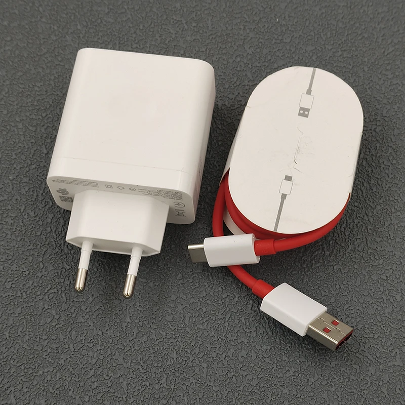 100W Supervooc Fast Charger with USB A Power Adapter & Type C Cable, EU/UK Plugs
