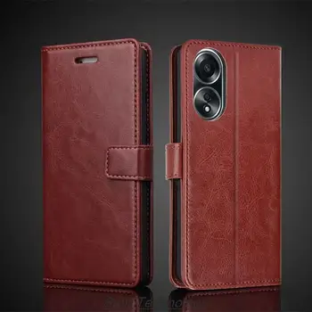 Card Holder Cover Case for OPPO A58 4G Pu Leather Flip Cover Retro Wallet Phone Case OPPO A58 4G Business Fundas Coque 1