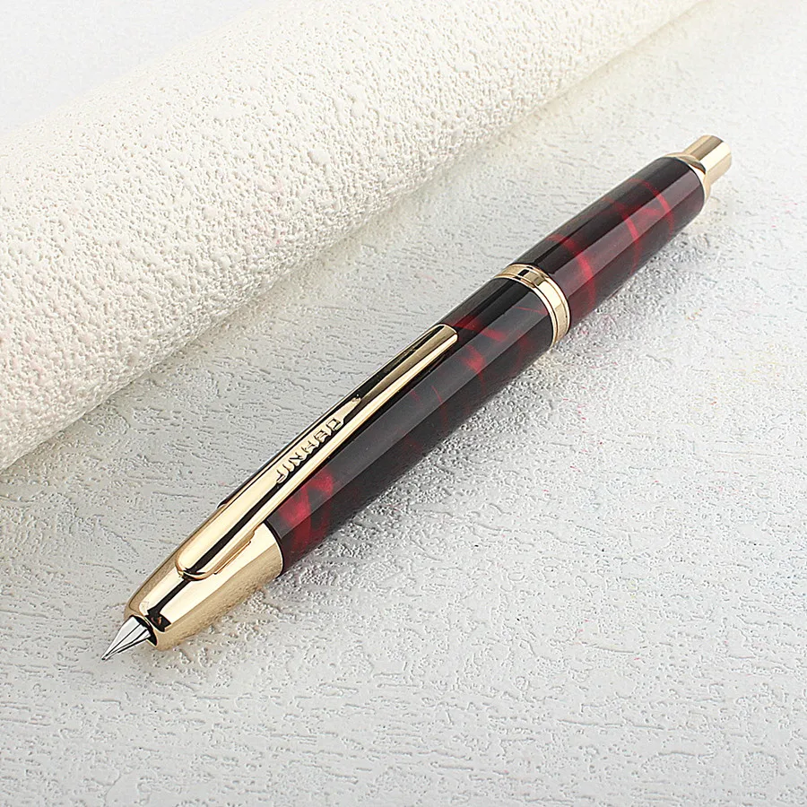 Jinhao 10 Press Fountain Pen Retractable EF Nib 0.38mm Metal Matte Black writing Ink Pen with Converter for students gifts - AliExpress 21