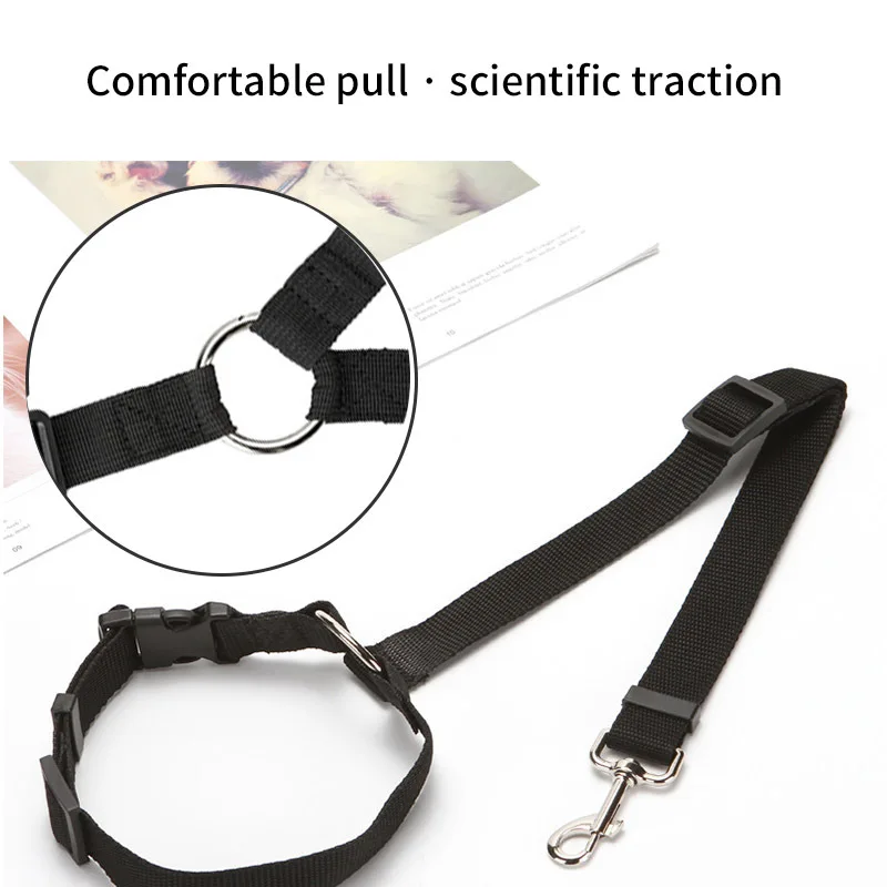 Pet Harness Leash Solid Two-in-one Pet Car Seat Belt Lead Leash BackSeat Safety Belt Adjustable Harness Kitten Dogs Collar Pet Accessories