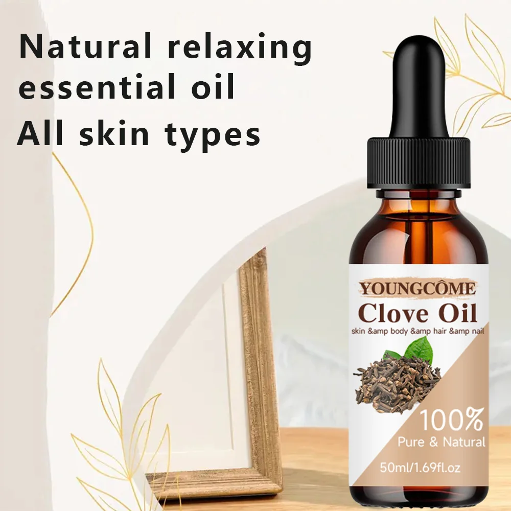 Clove essential oil helps keep skin hydrated and improves skin elasticity shine facial care Moisturizing Repair Anti-aging 5
