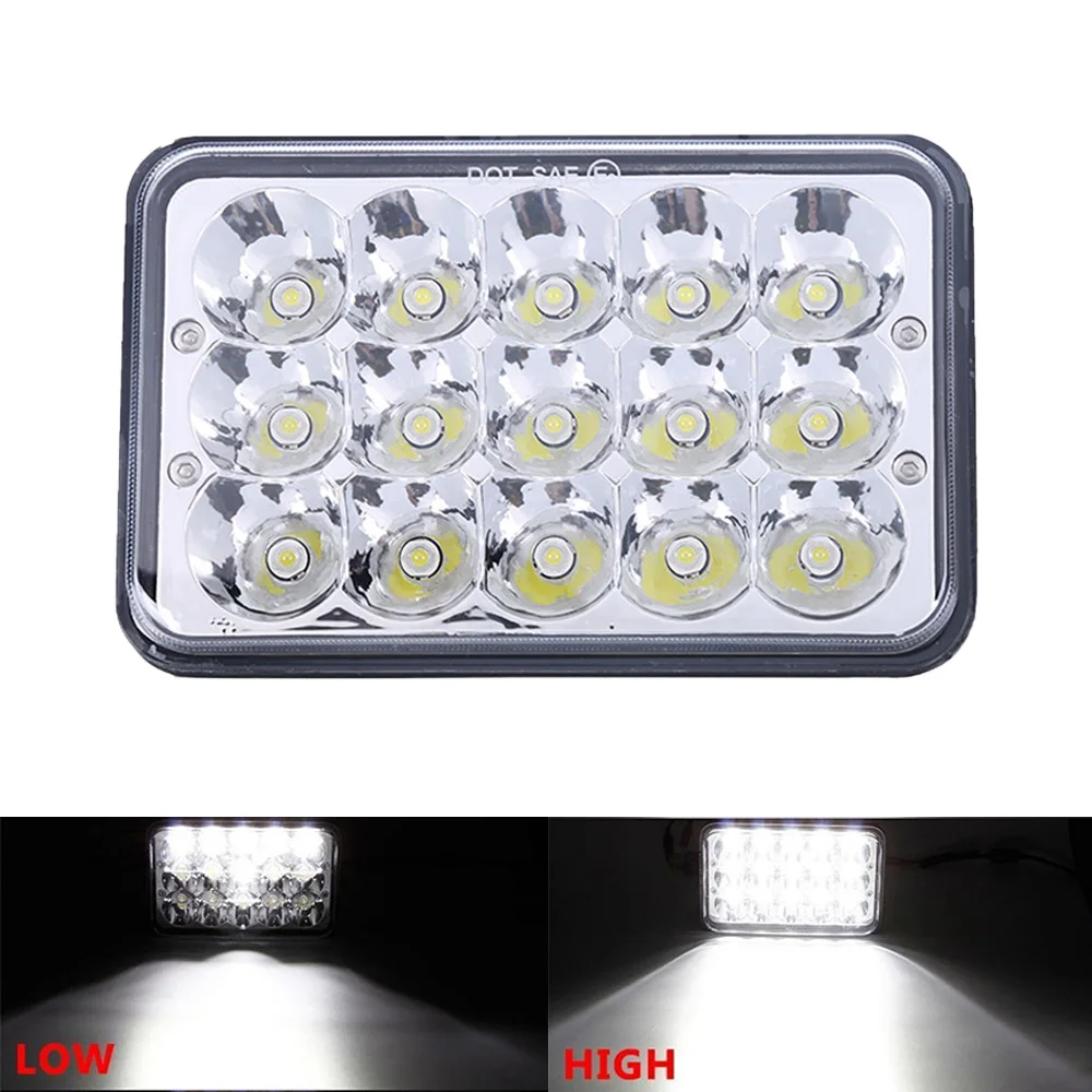 Auto Koplamp HL Auto 120W 4x6 Inch LED H4 Koplampen Groot-Dimlicht