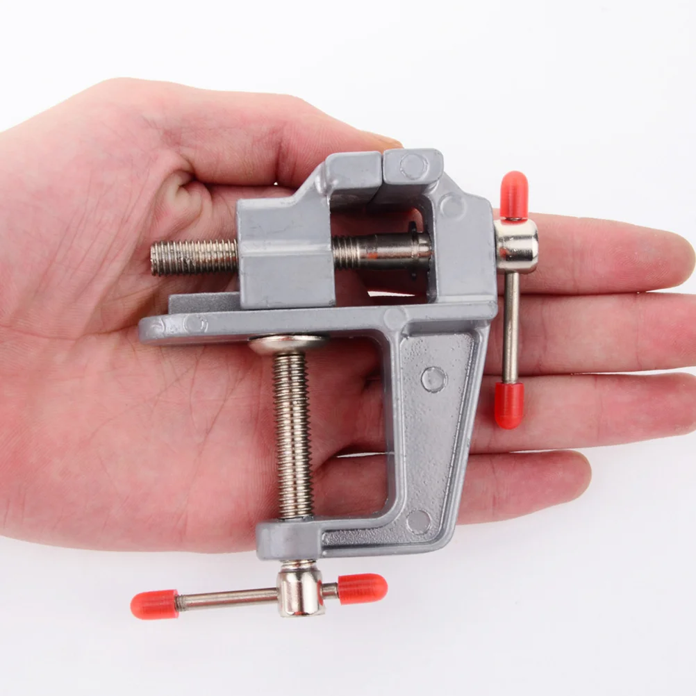 

Household Mini Flat Table Vise Clamp-on Bench Vise Tool Portable Manual Bench Clamp for DIY Craft Jewelry Woodworking Carving