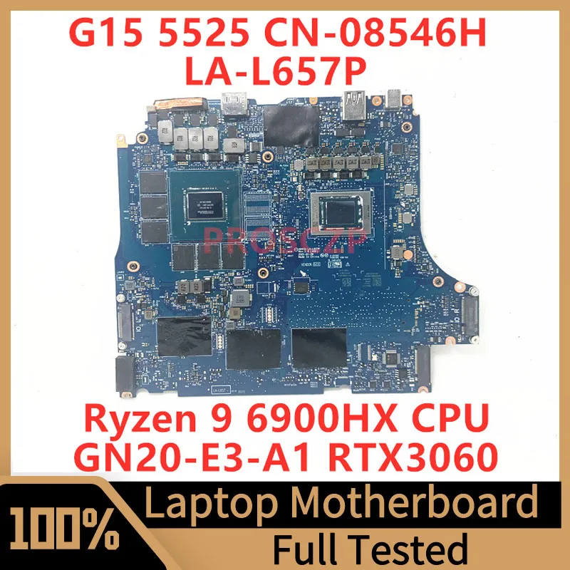Cn-08546H 08546H 8546H Per La Scheda Madre Del Computer Portatile Dell G15 5525 La-L657P Con Cpu Ryzen 9 6900Hx Gn20-E3-A1 Rtx3060 Testato Al 100% Buo