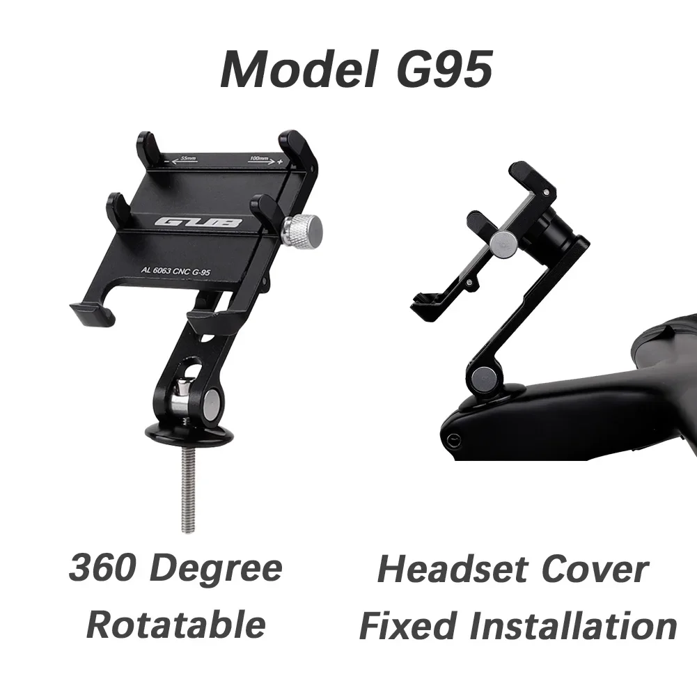GUB Bike Moible Phone Holder G85 Mount Bracket Smartphone Aluminum Tight Metal MTB Bicycle for Samsung Huawei Xiaomi Iphone G95