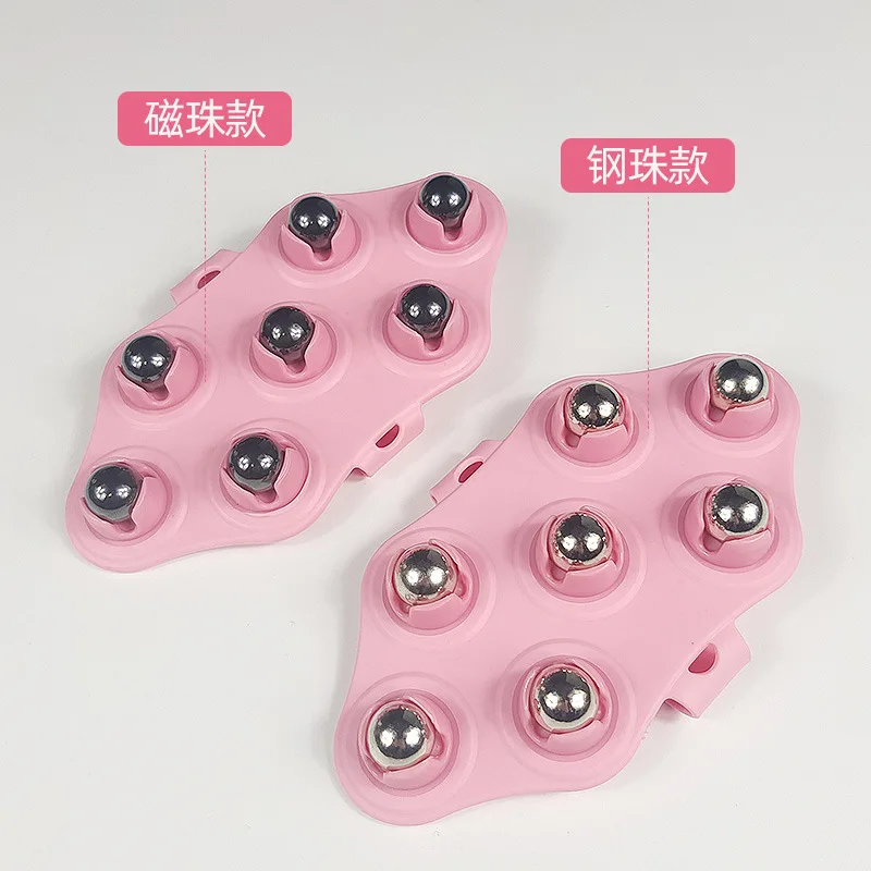 

7 Ball Palm Shaped Lymphatic Hand Held Massager with Magnetic for Neck Roller Ball Massage Stress Relief Muscle Roller fitness