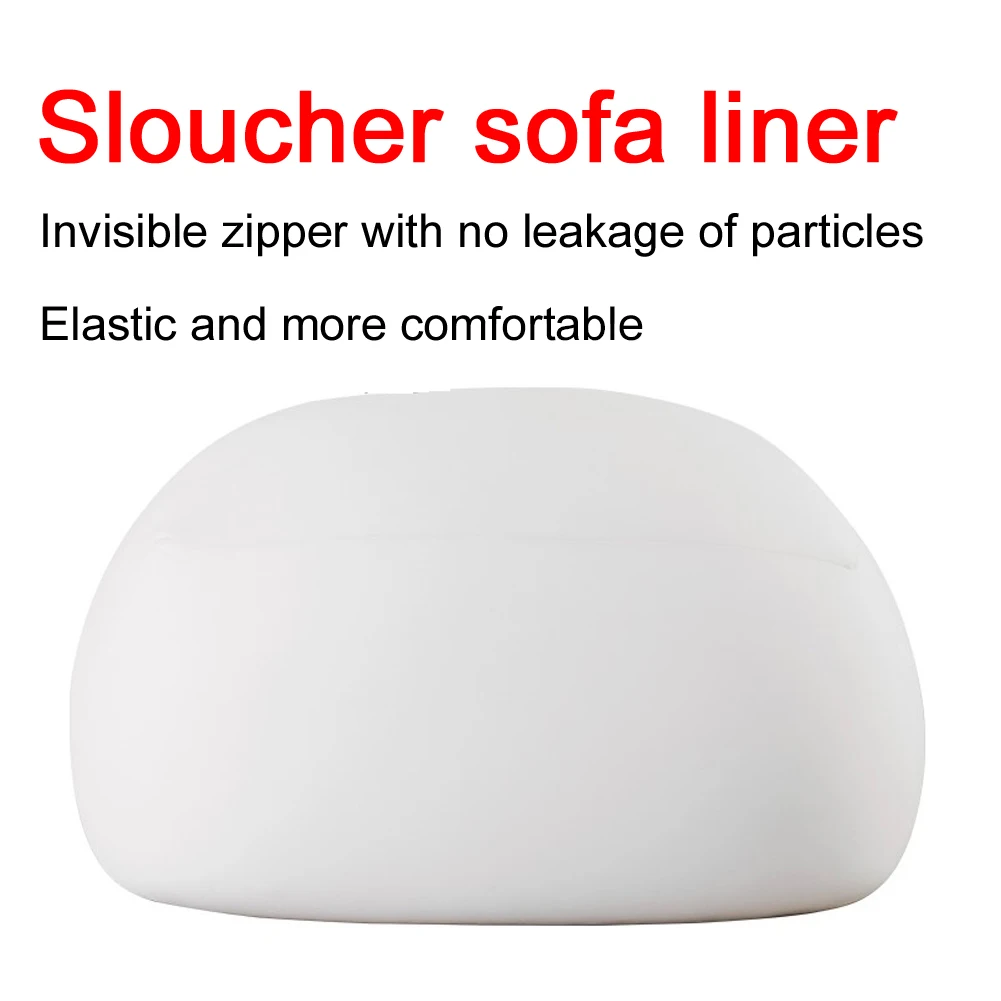 Lounger Elastic Home Modern No Filler Zipper Living Room Chair Cover Inner Liner Solid Lazy SofaBag Easy Clean Hotel