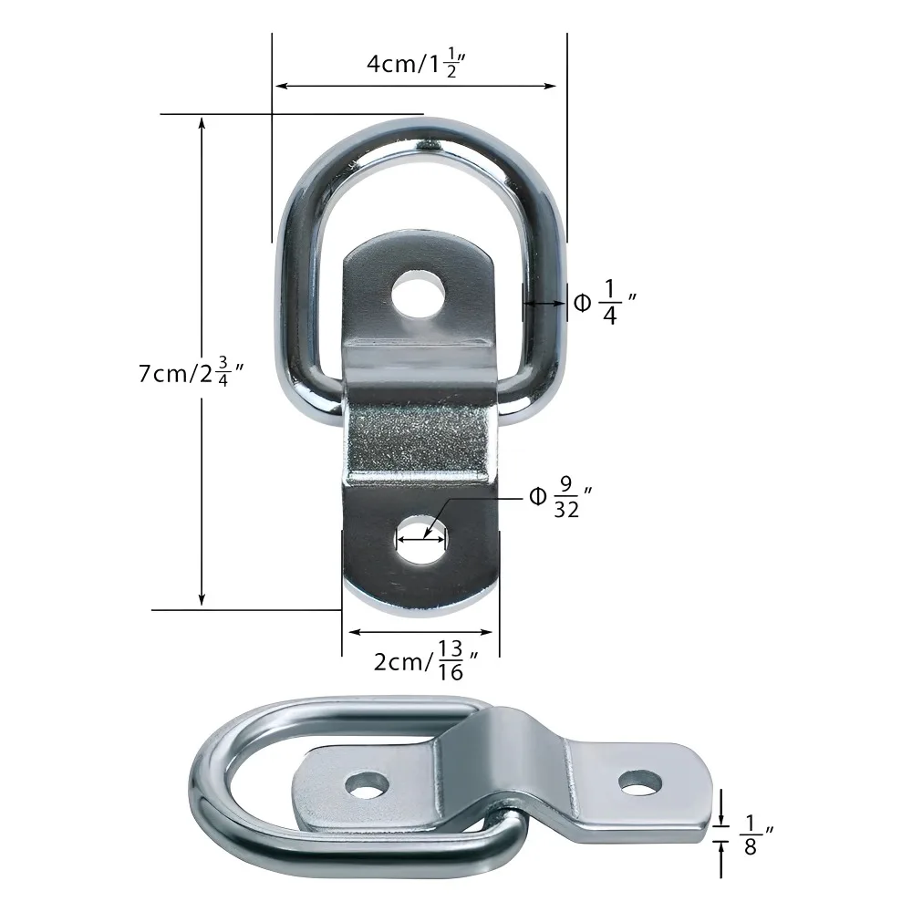 Heavy Duty D Ring Tie Down Anchor Hook