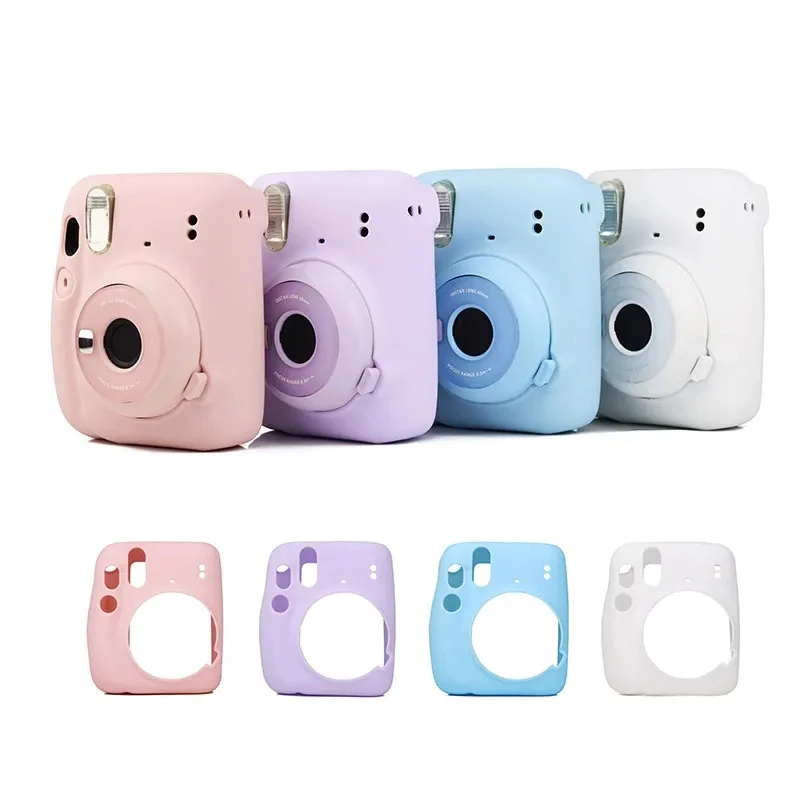 

Camera Silicone Case for Fujifilm for Instax Mini11 Shell Protective Cover Soft Shell Solid Color Scratch-proof Case
