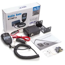 25W QYT KT-WP12 Mini Mobile Ham Radio Car Transceiver 200 Channels Long Range VHF UHF Dual Band Car Vehicle CarTwo Way Radio