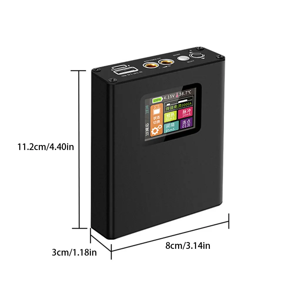 Portable Design 30-speed Spot Welder with Digital Color Screen Display, Li-ion Battery 0.1~0.25-18650mm DIY Tools Accessories