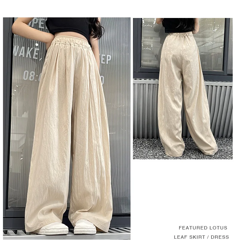 Teens Girls Casual Loose Summer Wide Leg Beach Pants for Kids