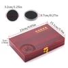 50PCS Wooden Coin Collection Box - Wood Storage Case for Commemorative Coins Organizer Home Organizer adjustable inner pads 2